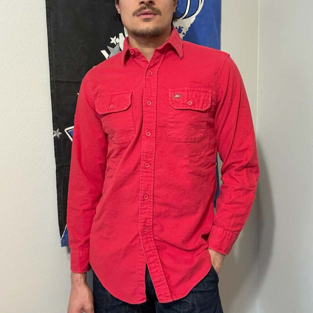 Vintage RedHead Made in USA Heavyweight Work Shirt Red Men’s Medium